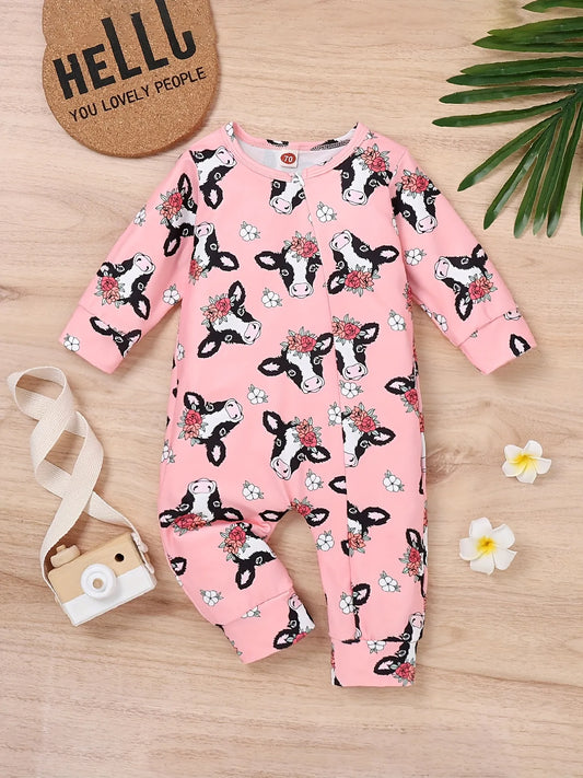 Cow Print Jumpsuit