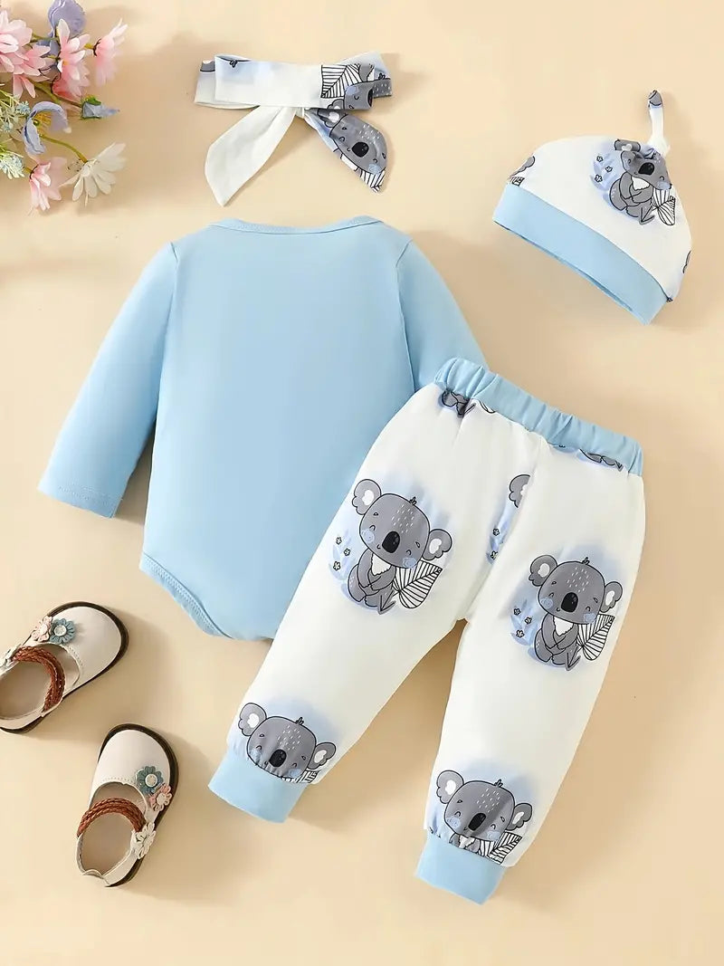 4pcs Koala Outfit