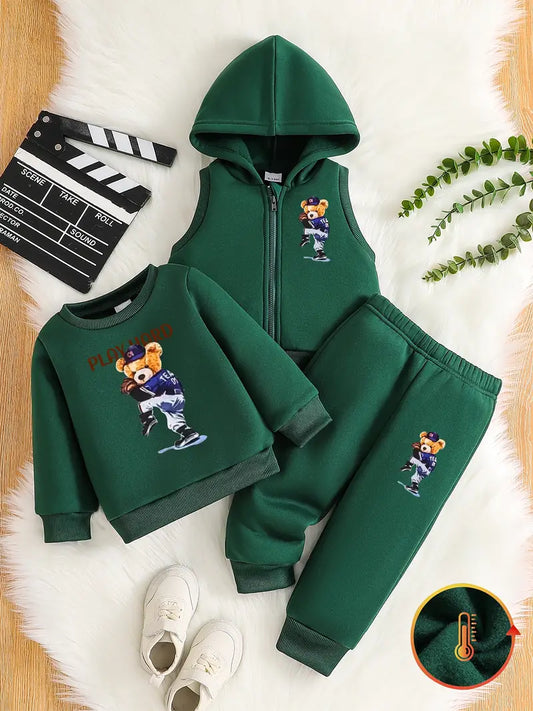 3pcs Boys Tracksuit