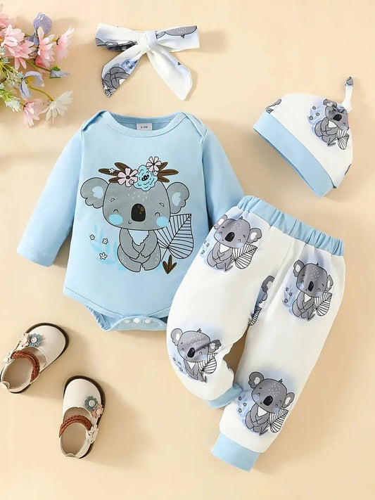 4pcs Koala Outfit