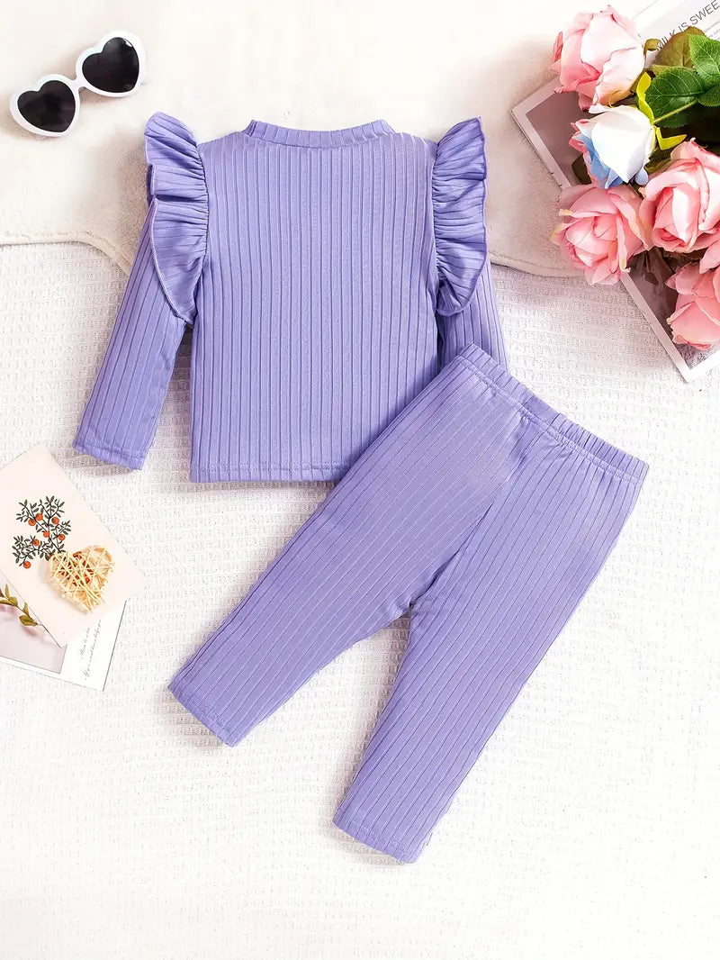 Girls Ruffle Top Outfit