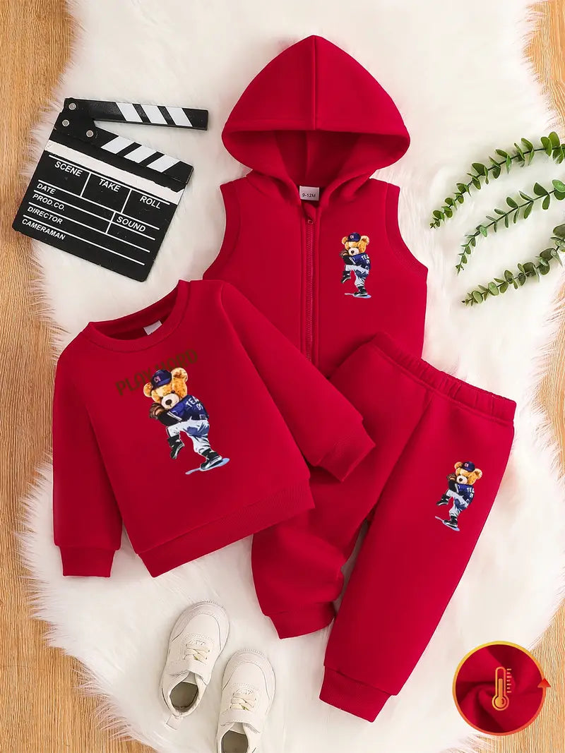 3pcs Boys Tracksuit